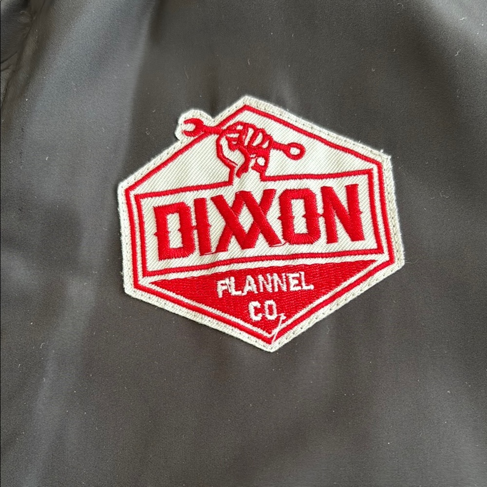 DIXXON Black Jacket with Red Emblem